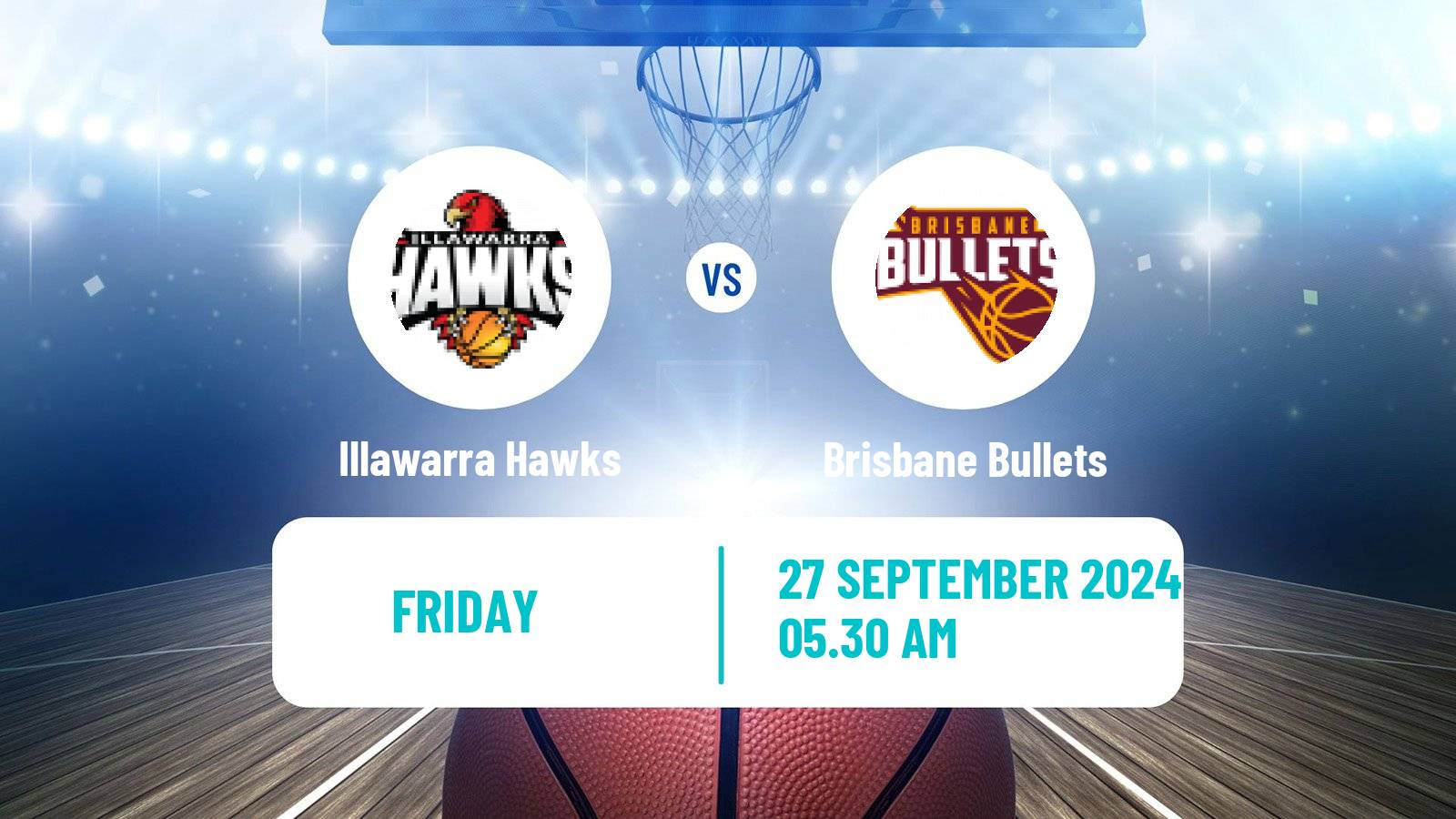 Basketball Australian NBL Illawarra Hawks - Brisbane Bullets