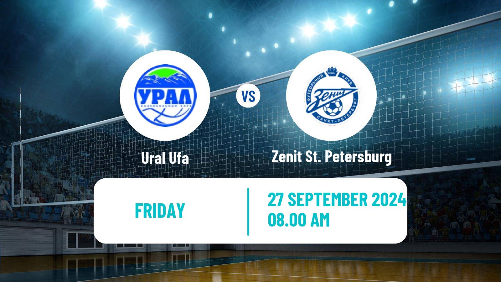 Volleyball Russian Super League Volleyball Ural Ufa - Zenit St. Petersburg