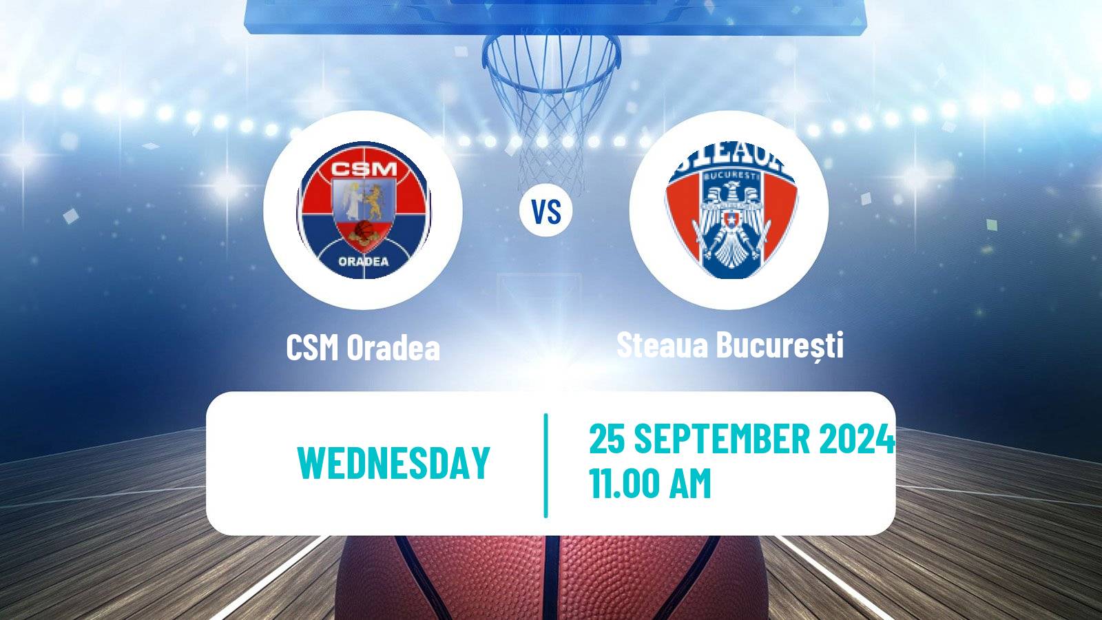 Basketball Romanian Divizia A Basketball CSM Oradea - Steaua București