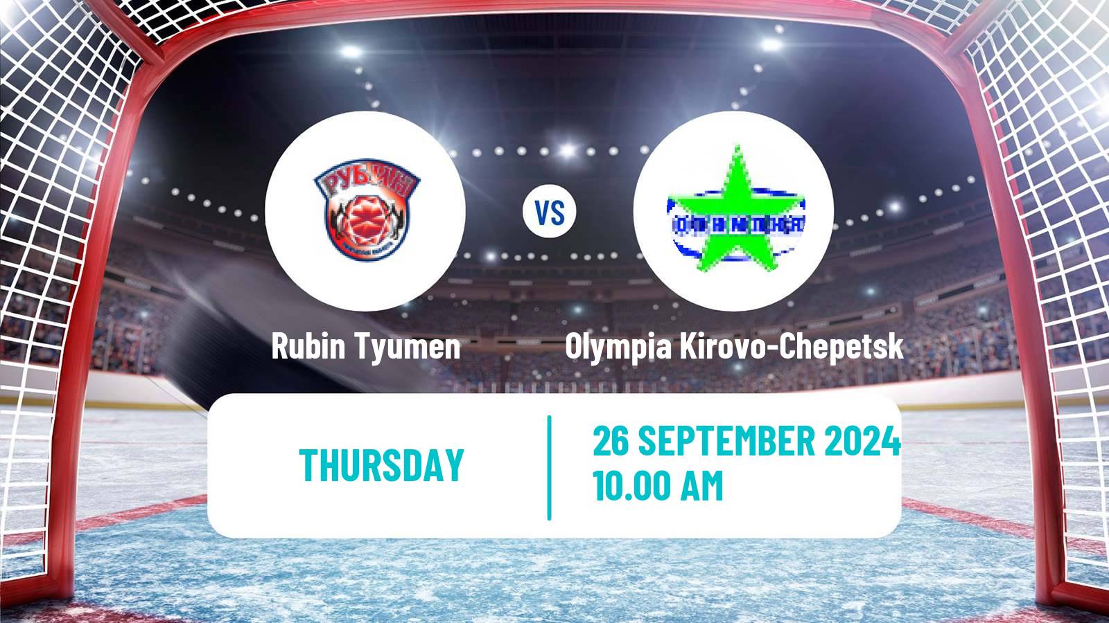 Hockey VHL Rubin Tyumen - Olympia Kirovo-Chepetsk