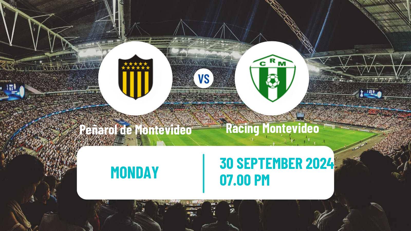 Soccer Uruguayan Primera Division Peñarol de Montevideo - Racing Montevideo