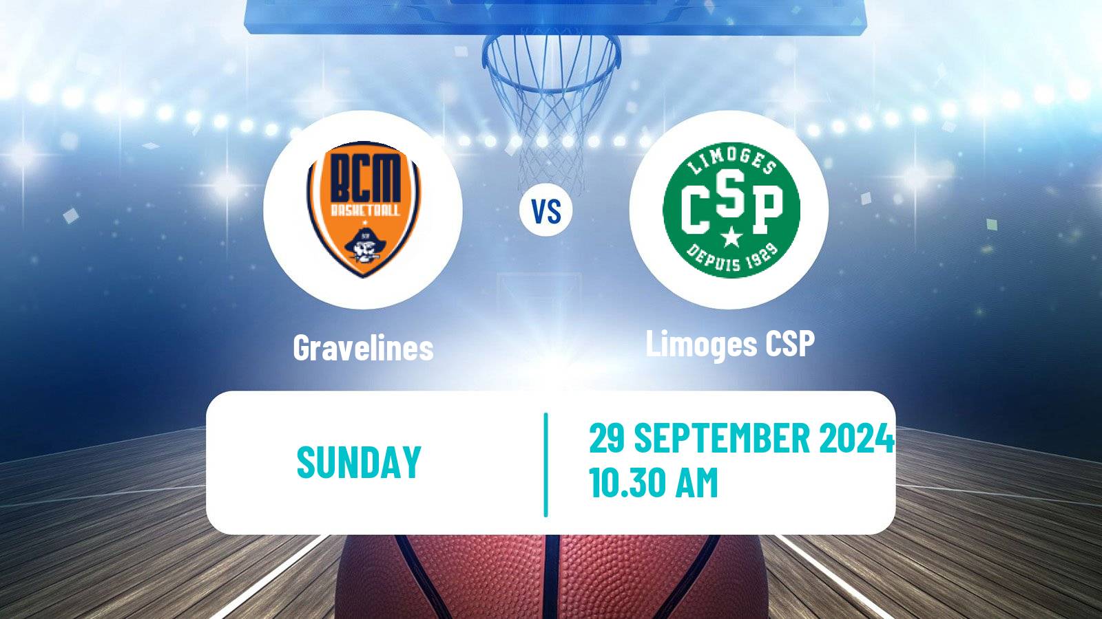 Basketball French LNB Gravelines - Limoges