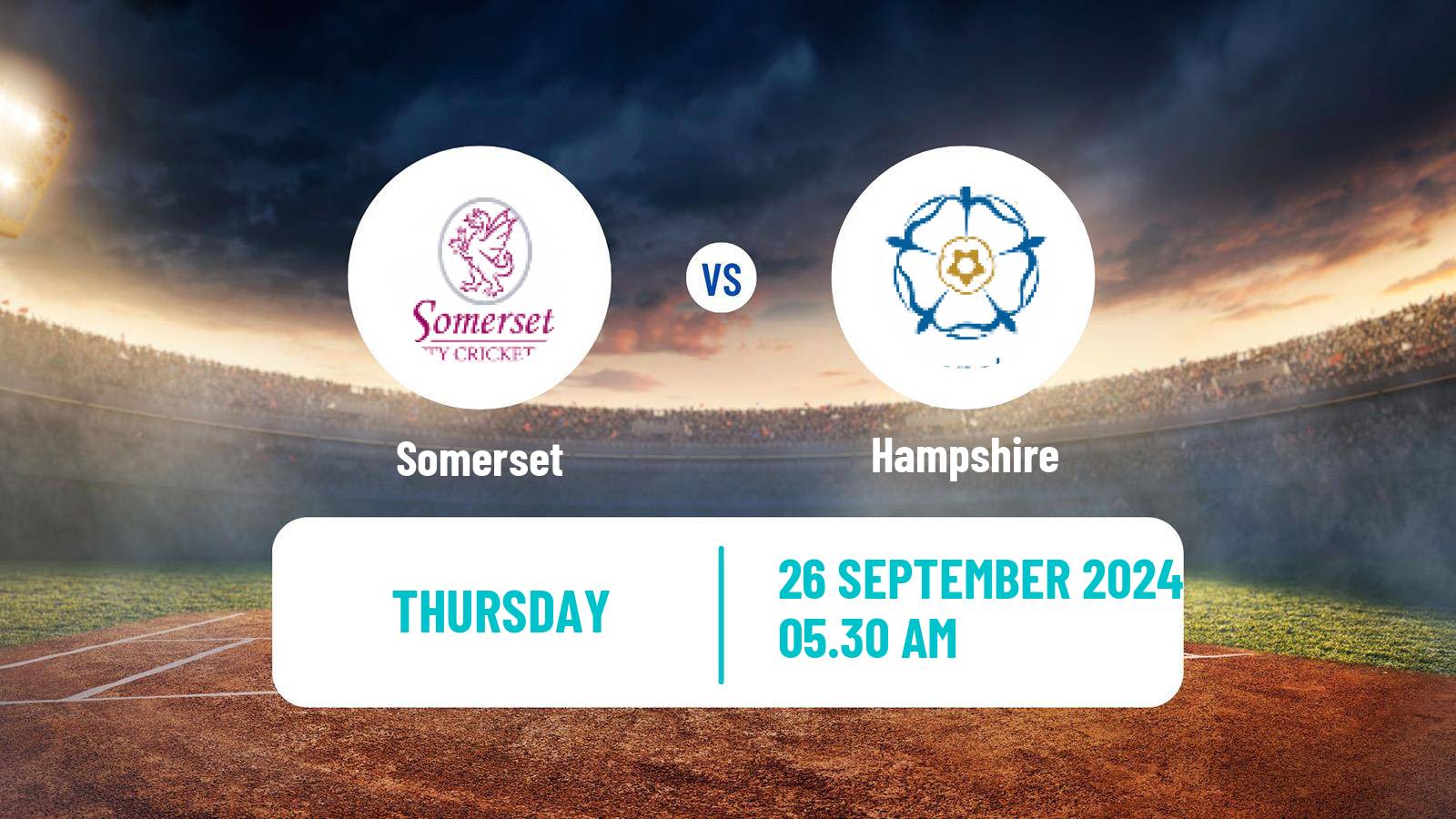 Cricket County Championship One Cricket Somerset - Hampshire