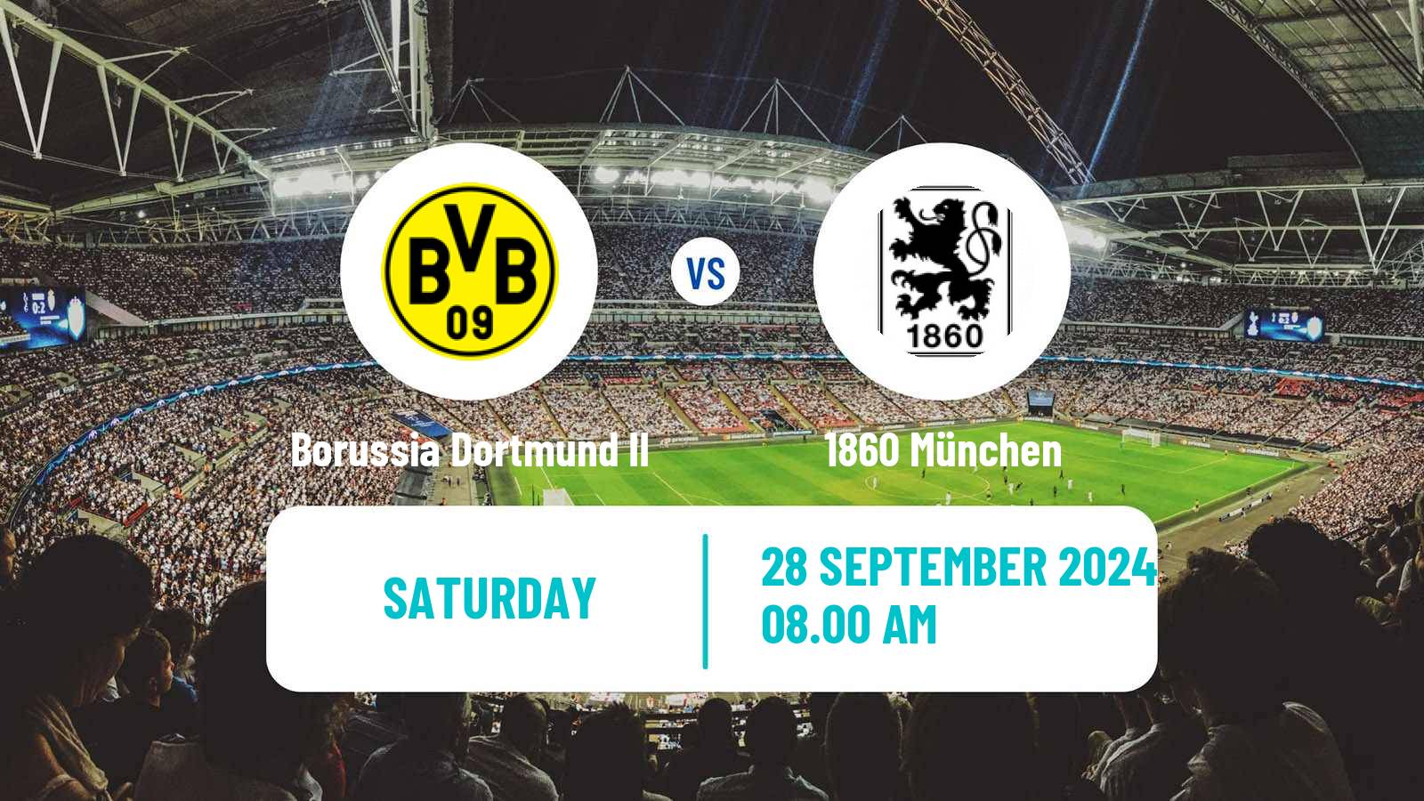 Soccer German 3 Bundesliga Borussia Dortmund II - 1860 München