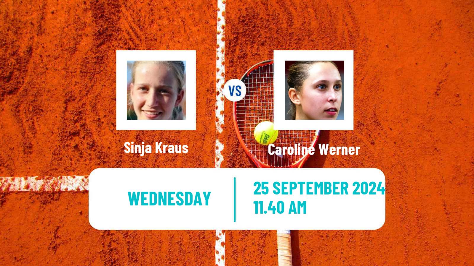 Tennis ITF W75 Kursumlijska Banja 2 Women Sinja Kraus - Caroline Werner