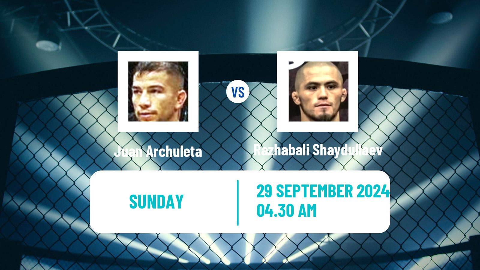 MMA Featherweight Rizin Men Juan Archuleta - Razhabali Shaydullaev