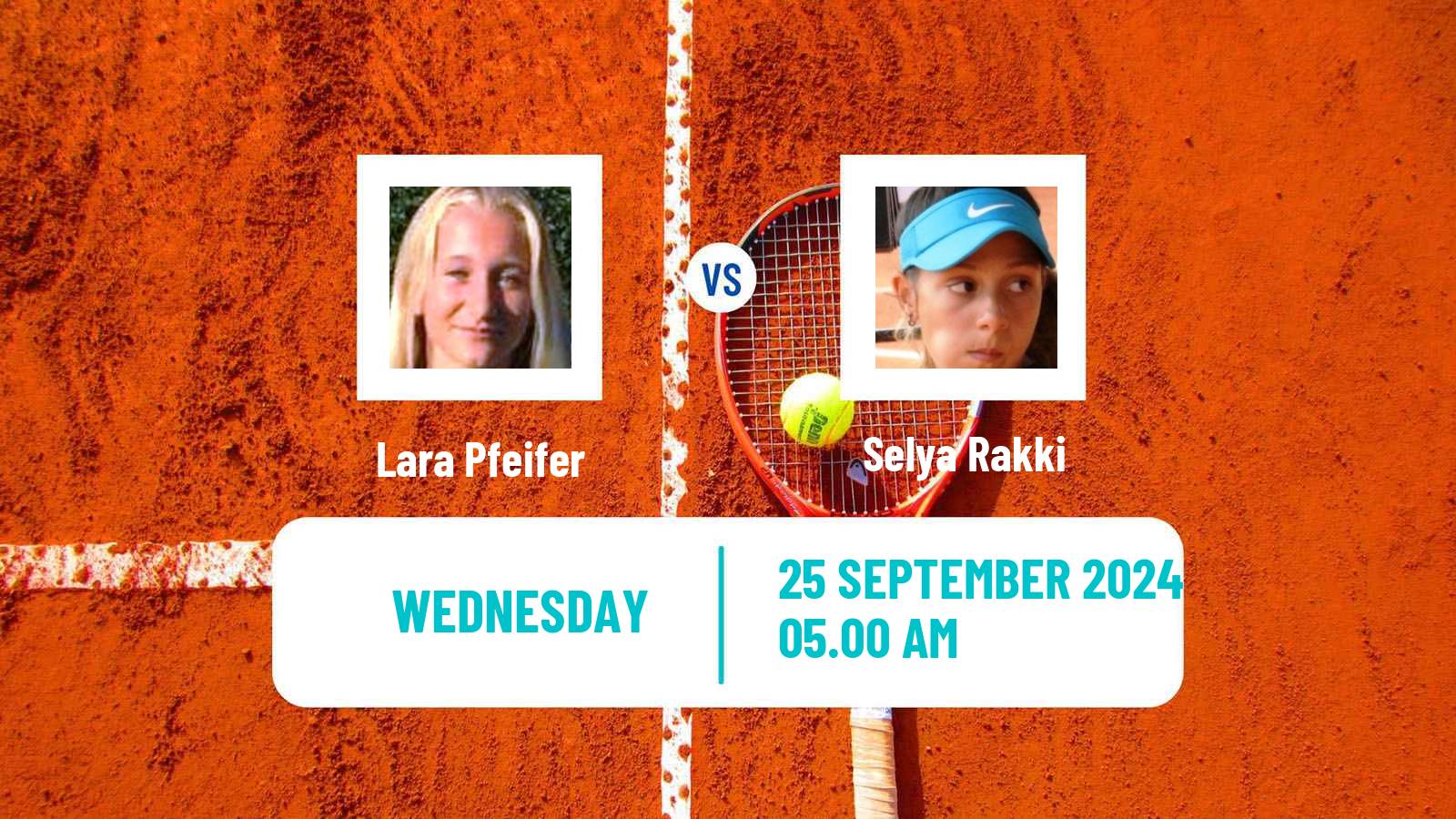 Tennis ITF W15 Monastir 51 Women 2024 Lara Pfeifer - Selya Rakki