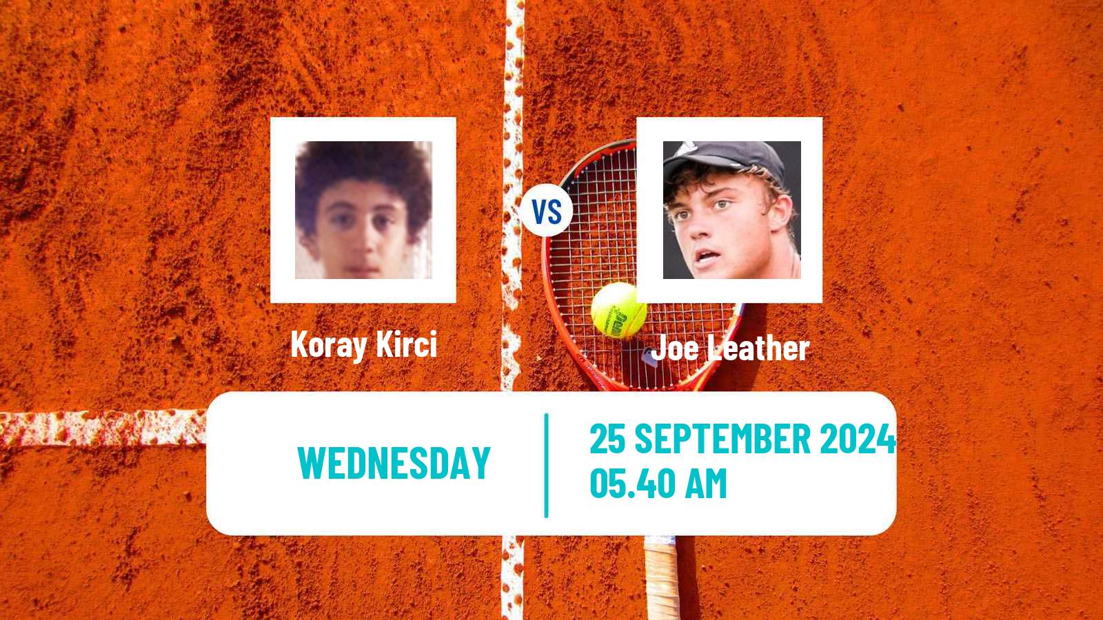 Tennis ITF M15 Sharm Elsheikh 11 Men Koray Kirci - Joe Leather