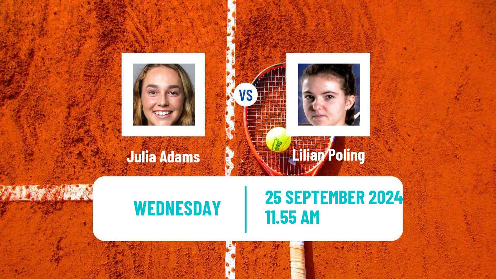 Tennis ITF W15 Monastir 51 Women 2024 Julia Adams - Lilian Poling