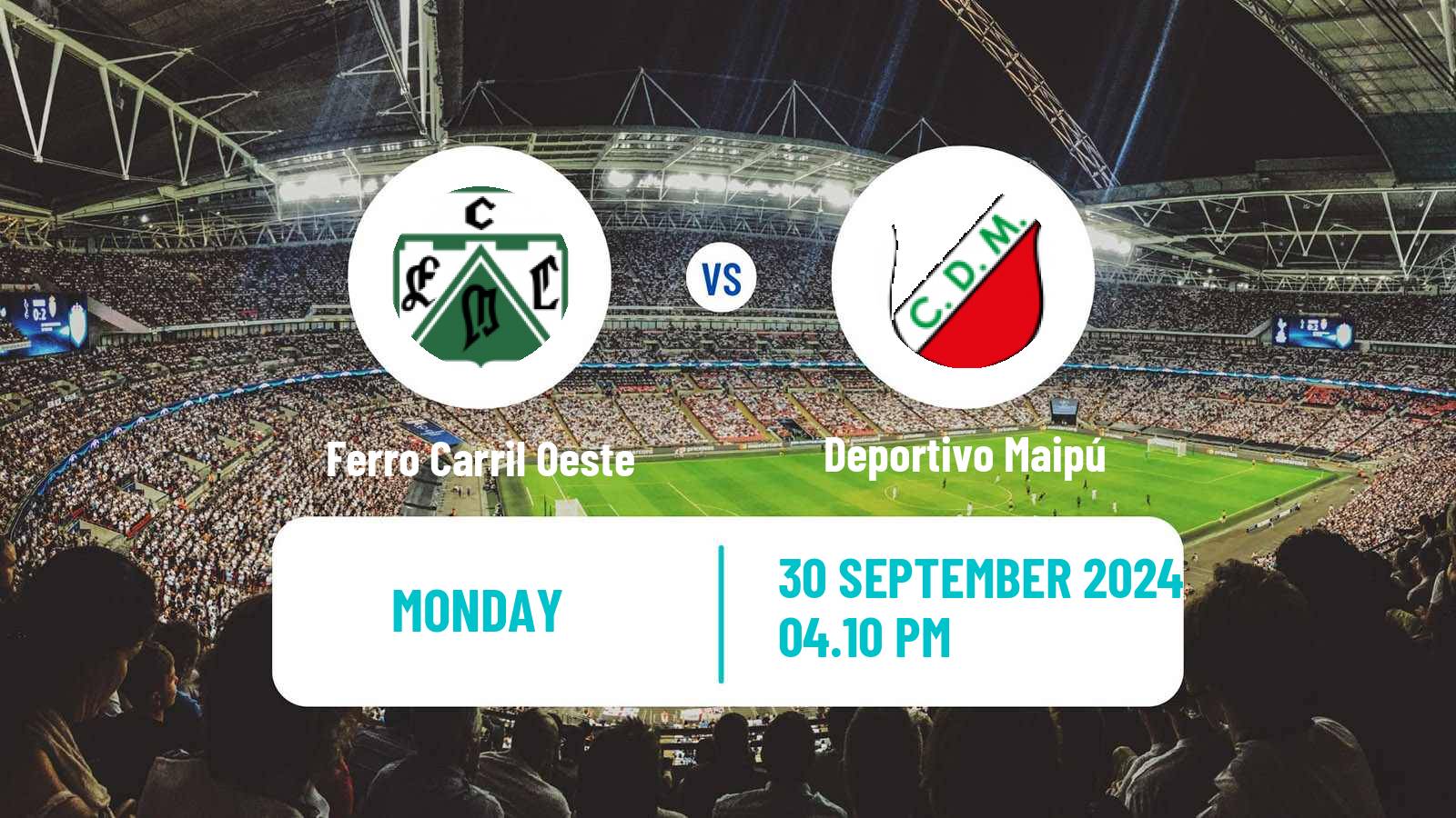 Soccer Argentinian Primera Nacional Ferro Carril Oeste - Deportivo Maipú