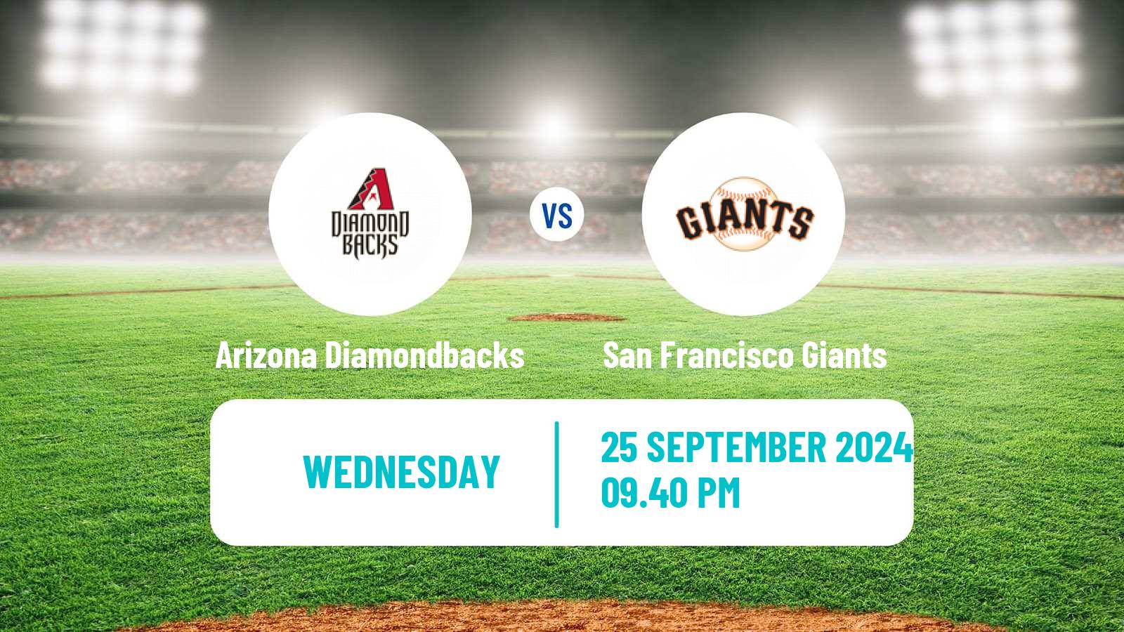 Baseball MLB Arizona Diamondbacks - San Francisco Giants