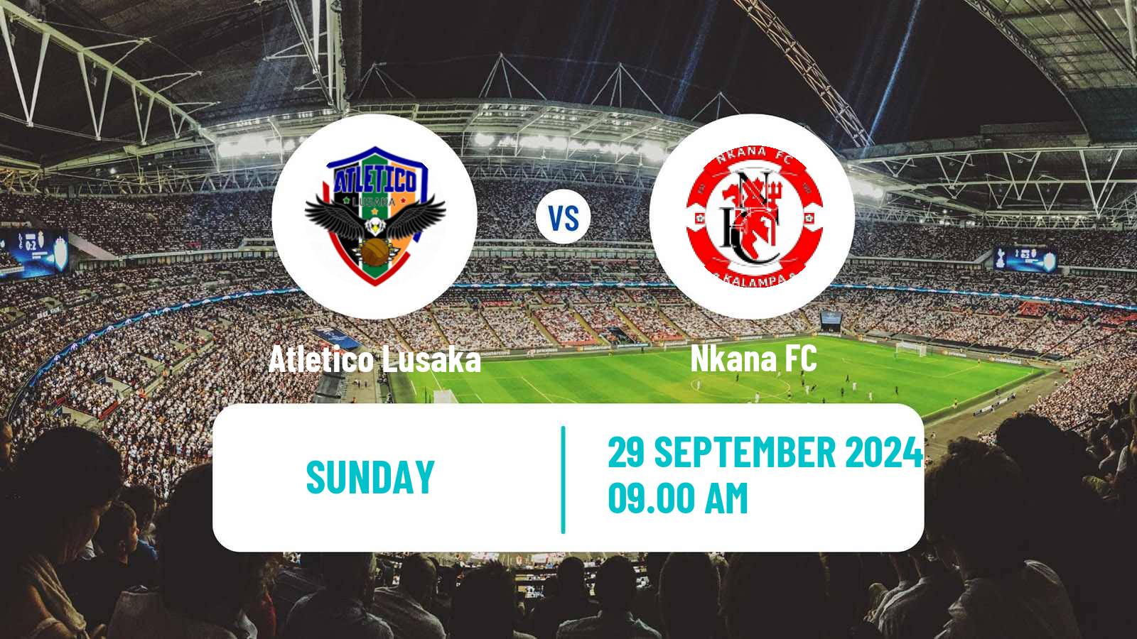 Soccer Zambian Premier League Atletico Lusaka - Nkana