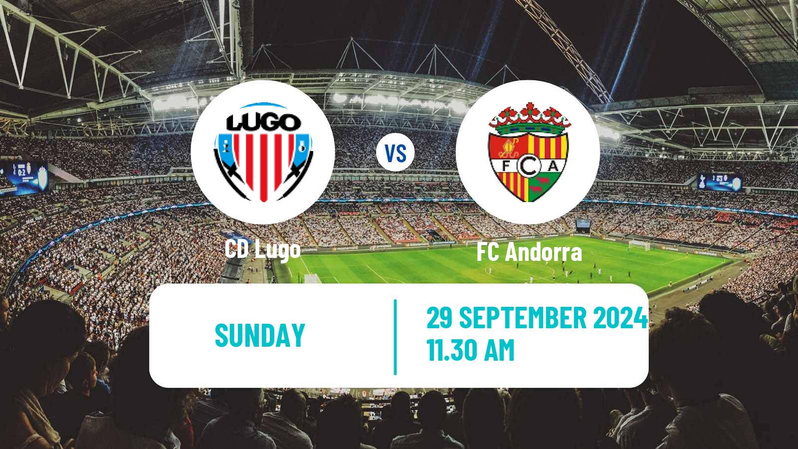 Soccer Spanish Primera RFEF Group 1 Lugo - FC Andorra