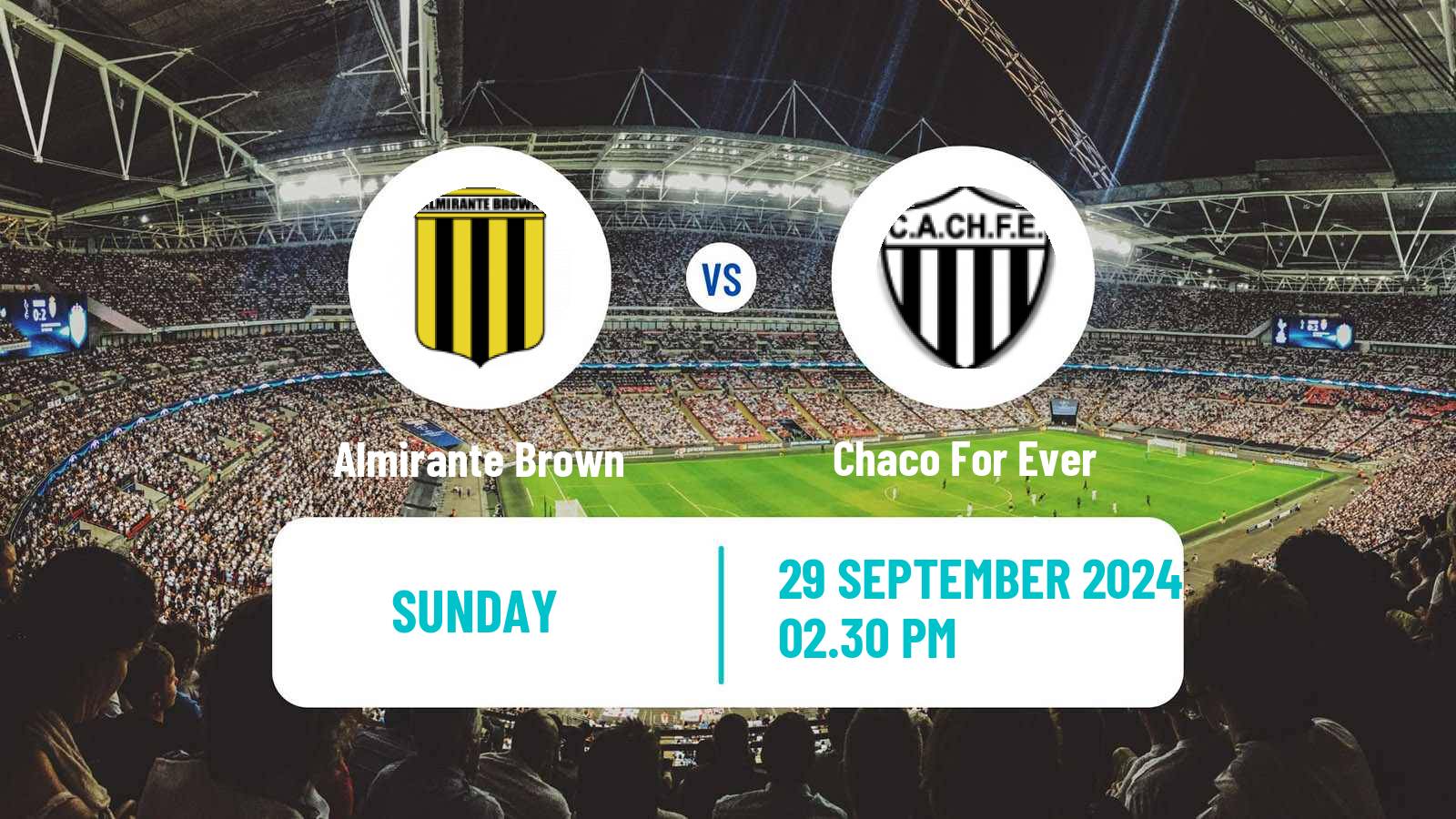 Soccer Argentinian Primera Nacional Almirante Brown - Chaco For Ever