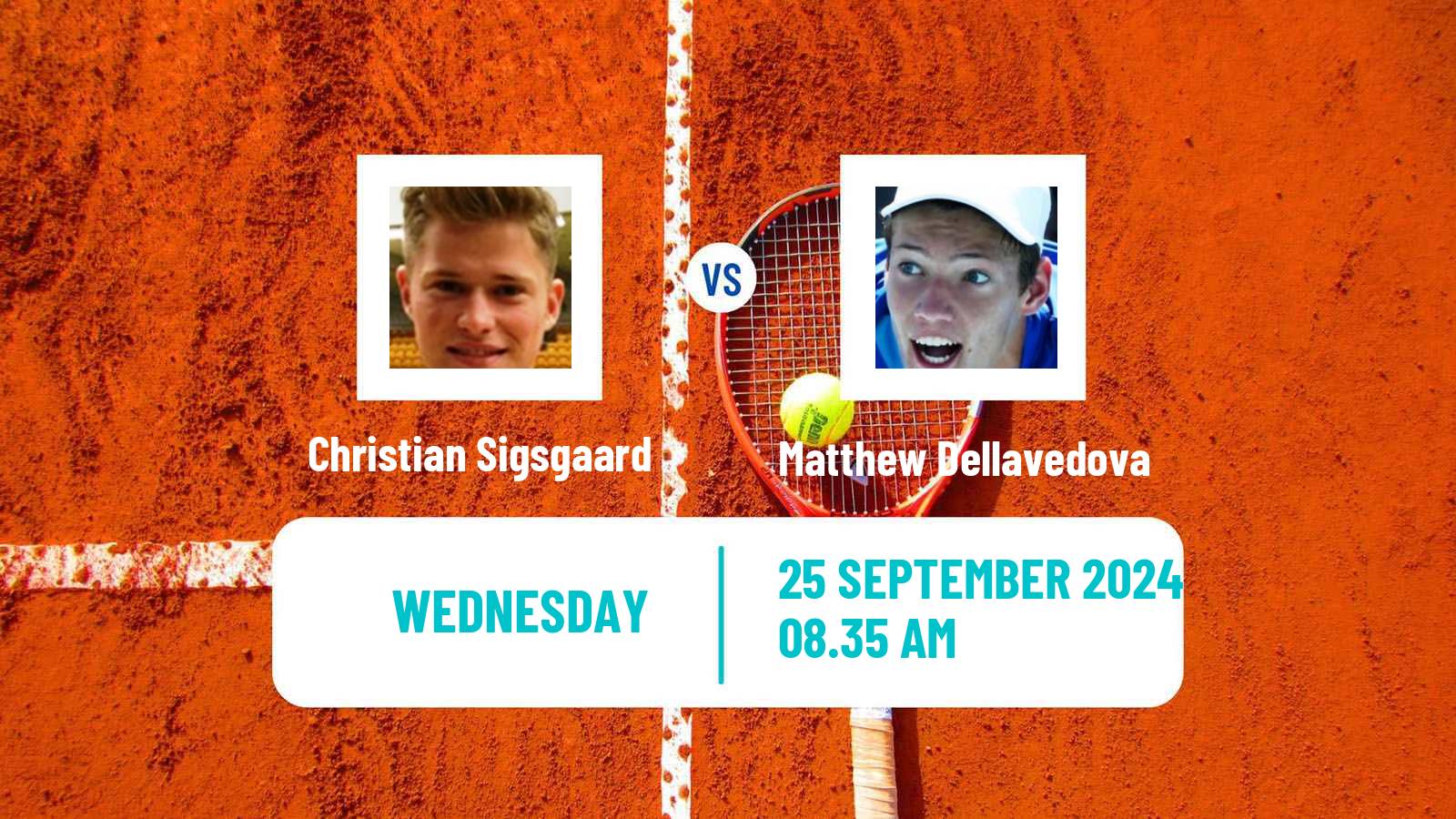 Tennis ITF M25 Falun Men Christian Sigsgaard - Matthew Dellavedova