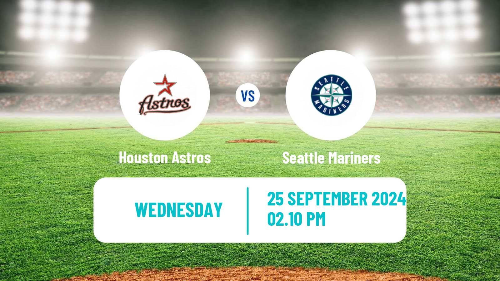 Baseball MLB Houston Astros - Seattle Mariners