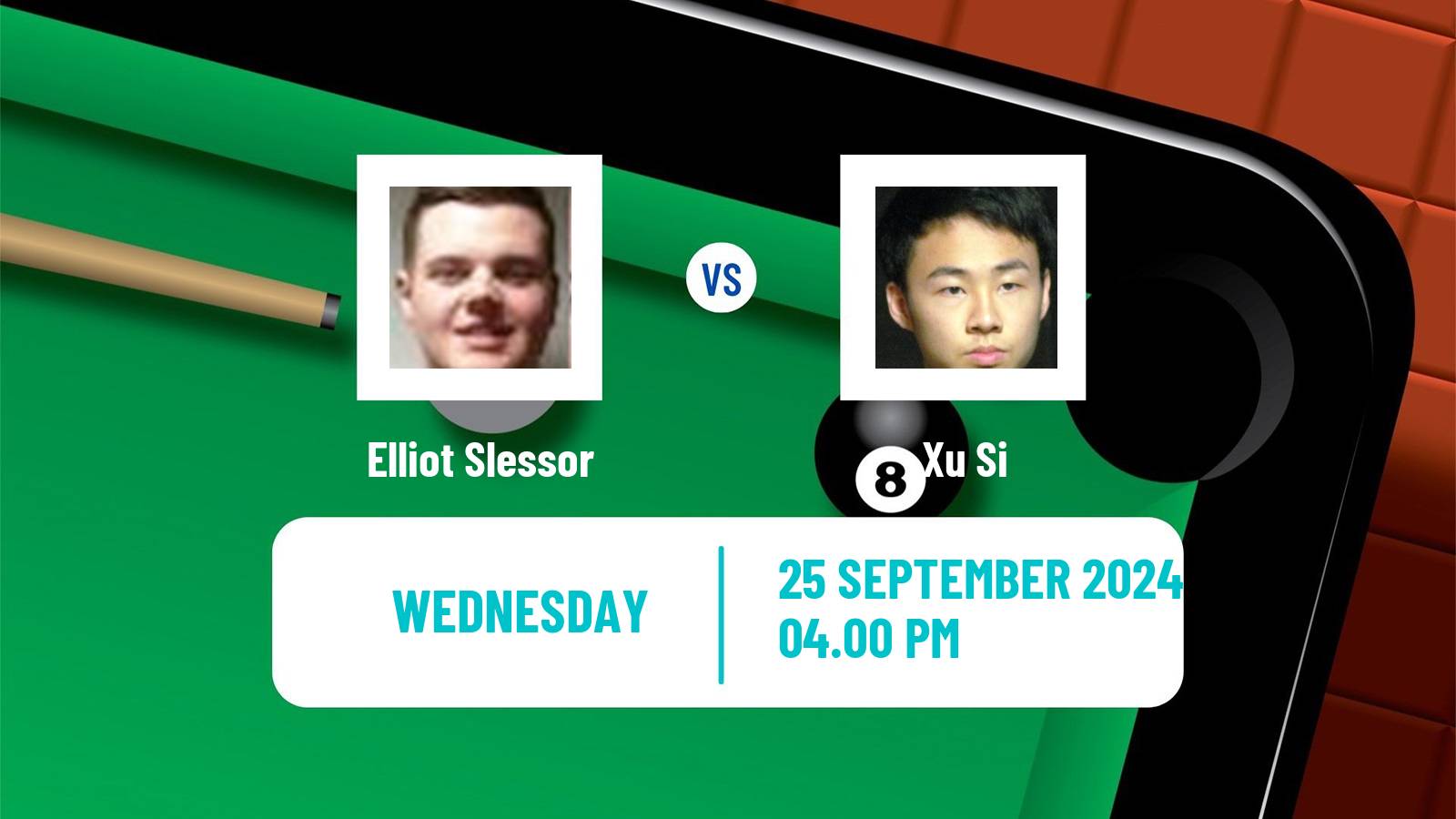 Snooker British Open Elliot Slessor - Xu Si