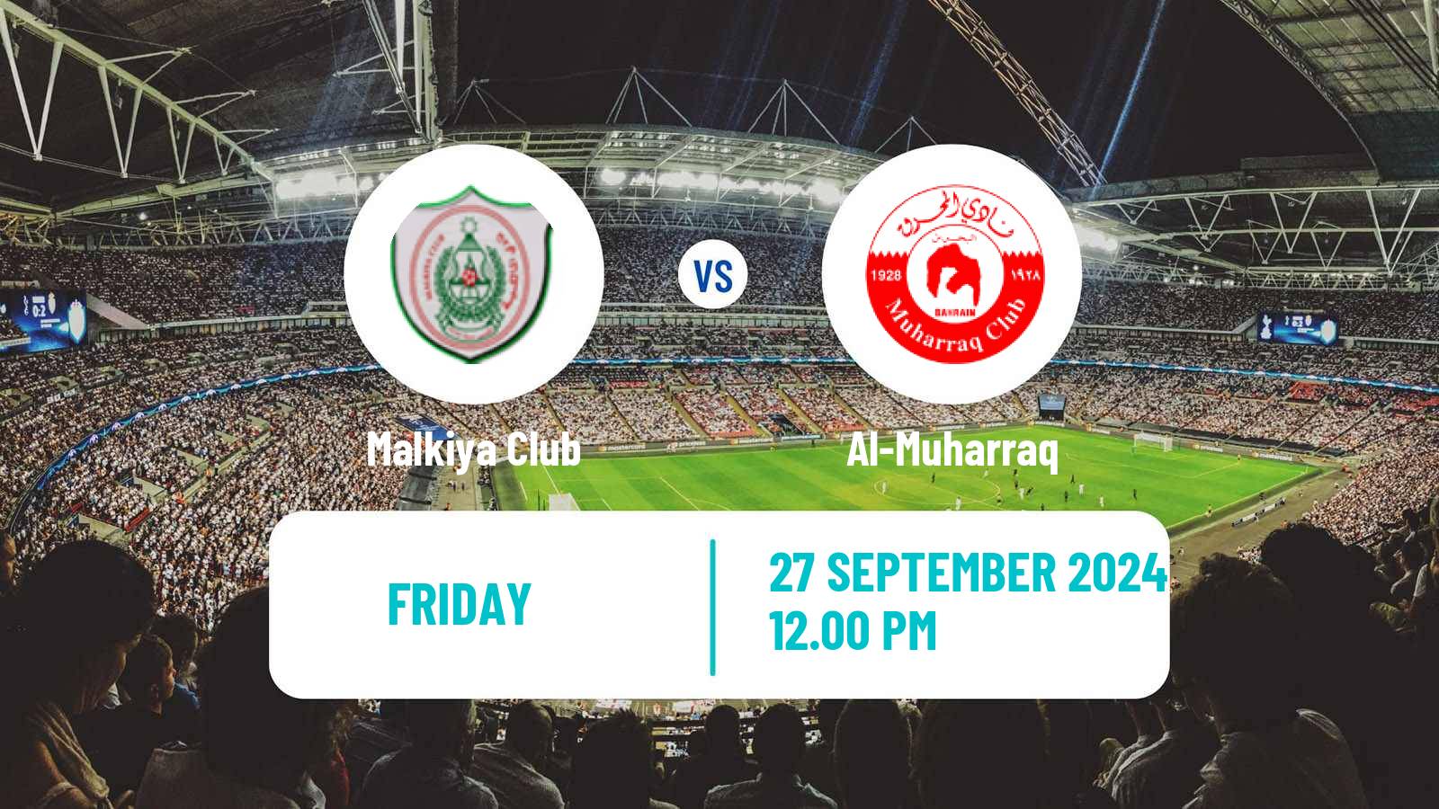 Soccer Bahraini Premier League Malkiya - Al-Muharraq