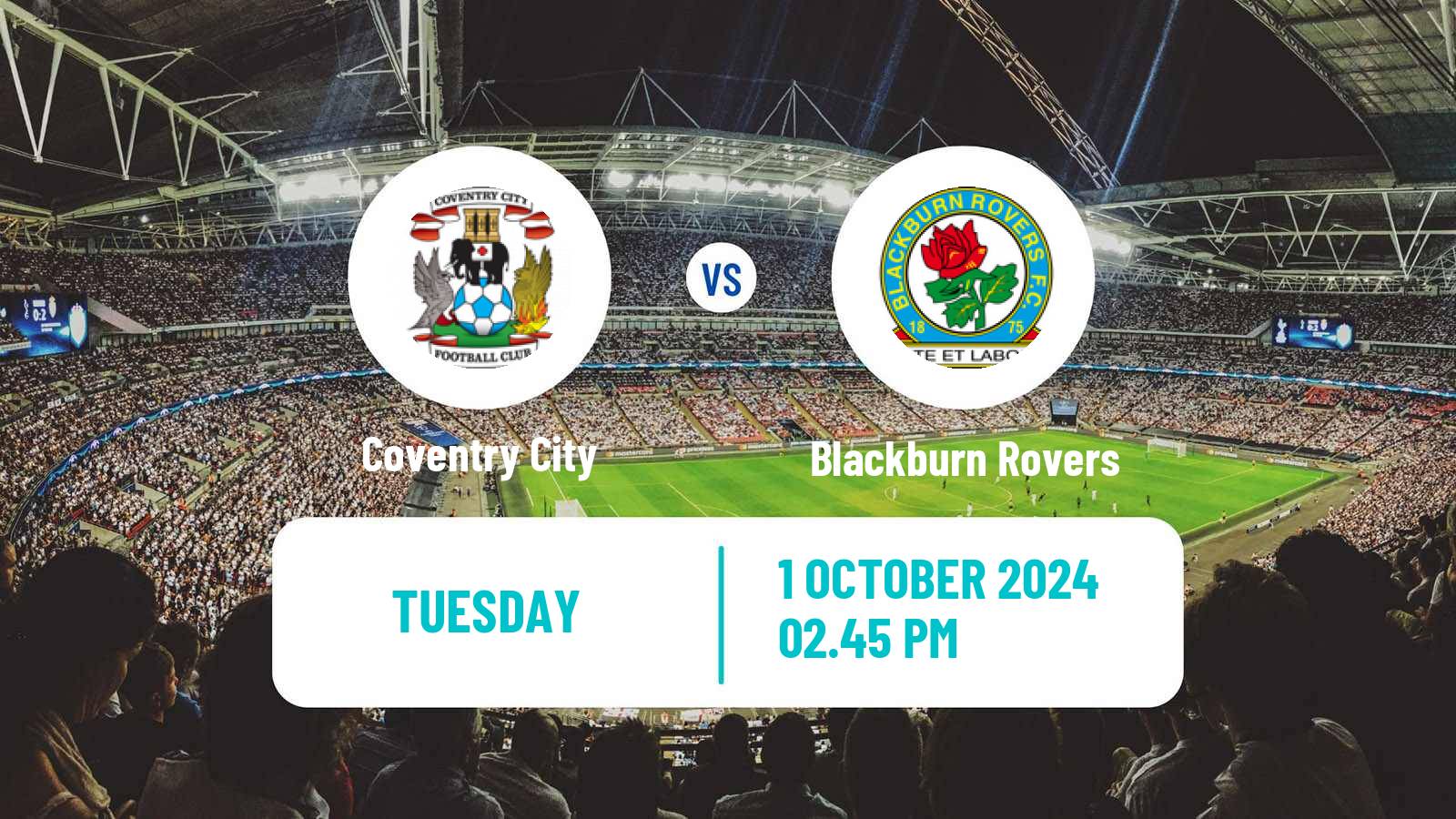 Soccer English League Championship Coventry City - Blackburn Rovers