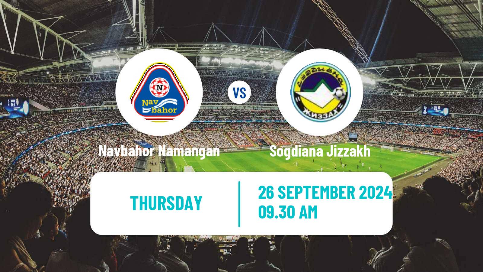 Soccer Uzbek League Navbahor Namangan - Sogdiana Jizzakh