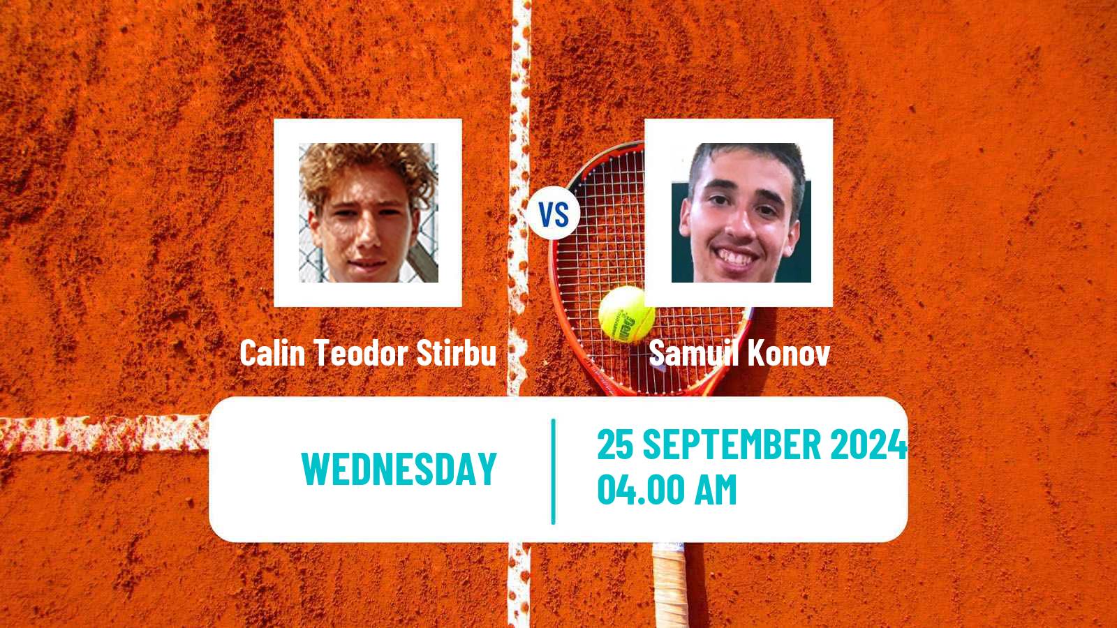 Tennis ITF M15 Targu Mures Men Calin Teodor Stirbu - Samuil Konov