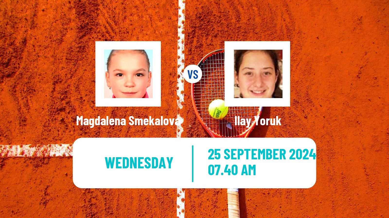 Tennis ITF W15 Varna Women Magdalena Smekalova - Ilay Yoruk