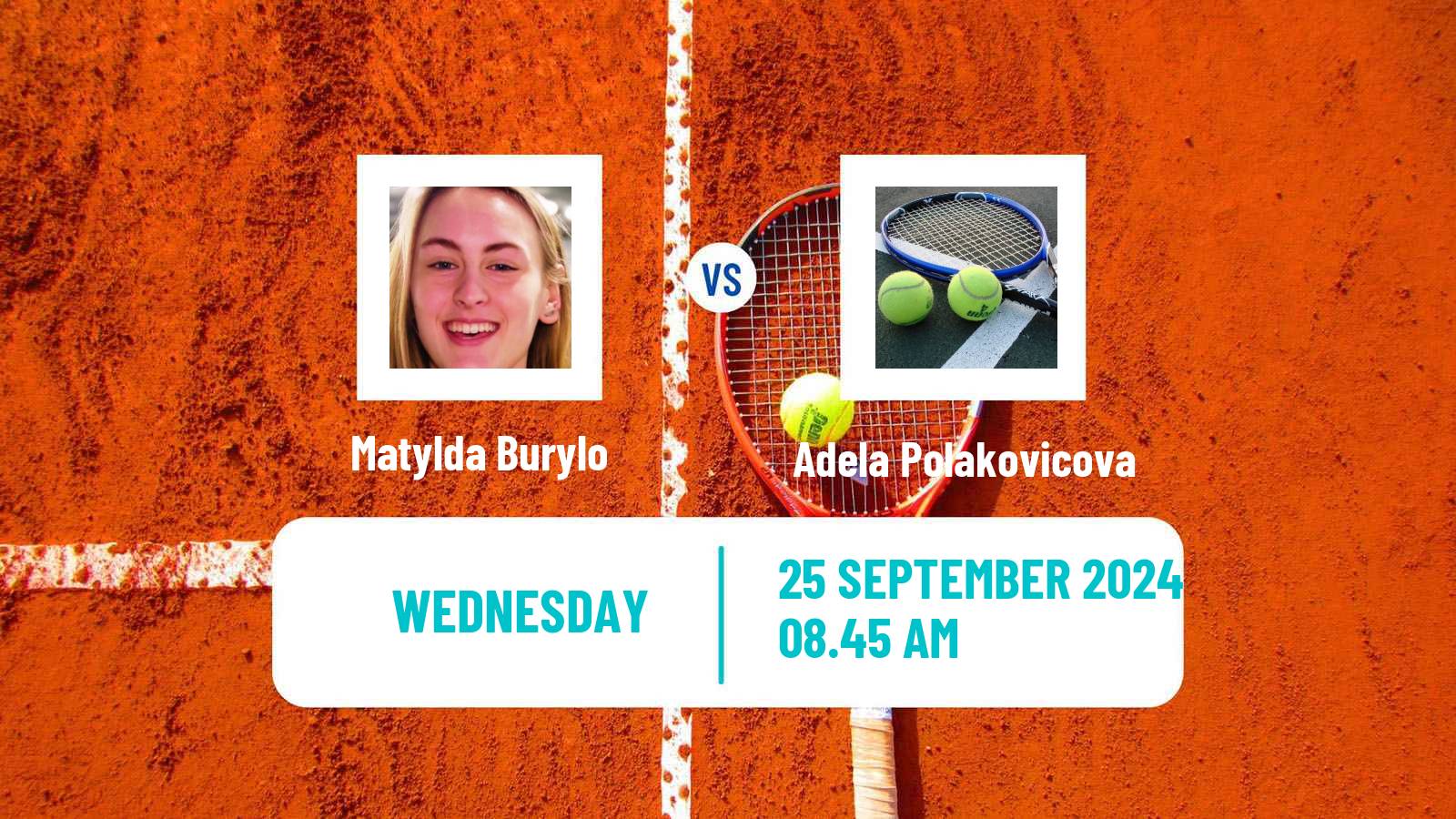 Tennis ITF W15 Trnava Women Matylda Burylo - Adela Polakovicova