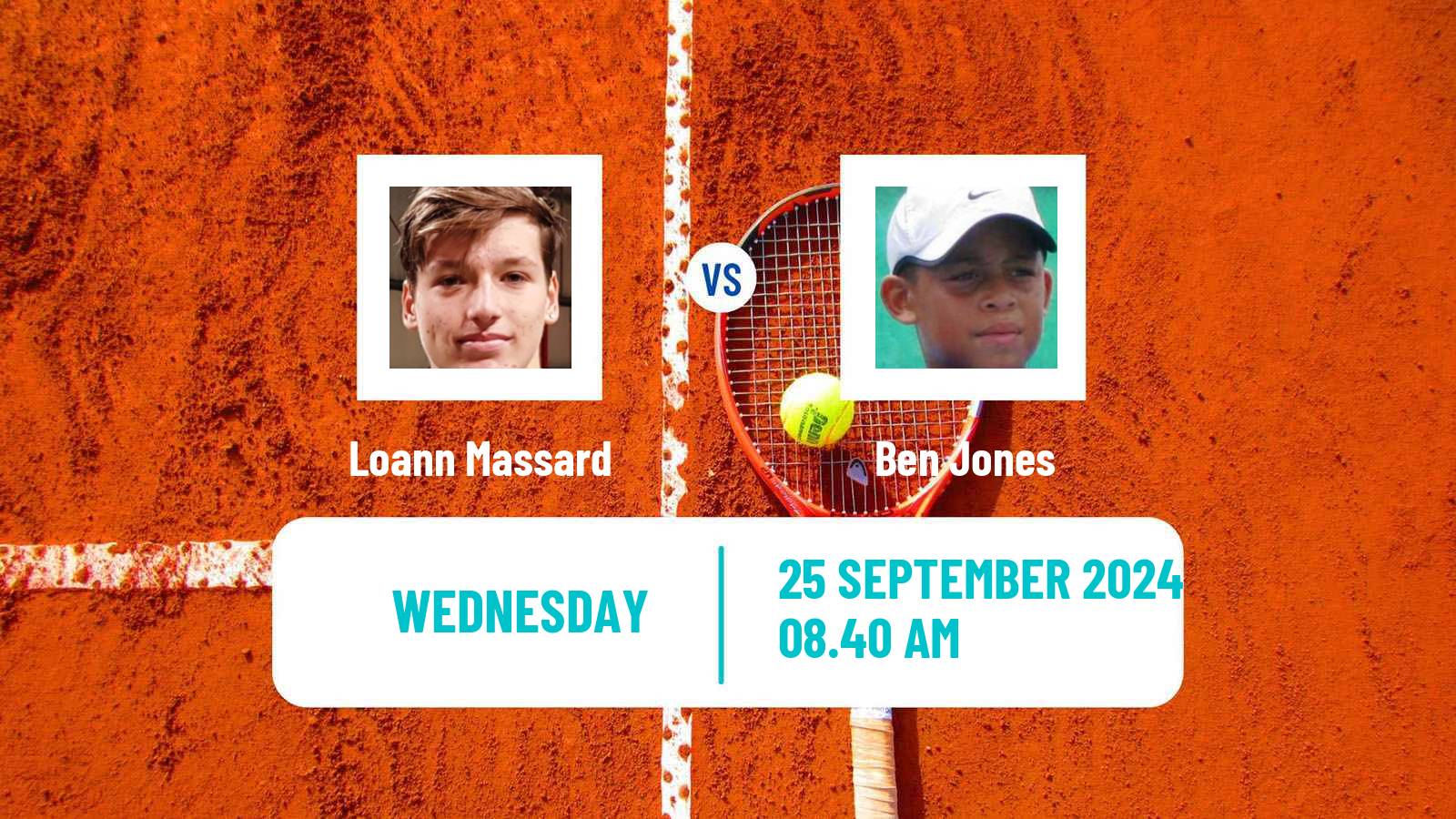 Tennis ITF M15 Trnava Men Loann Massard - Ben Jones