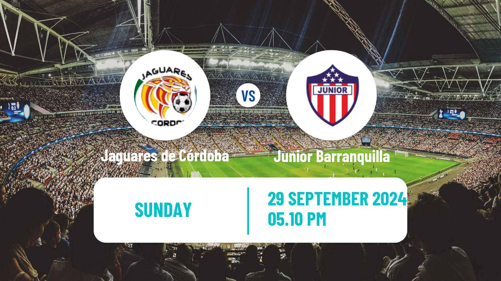 Soccer Colombian Primera A Jaguares de Córdoba - Junior Barranquilla