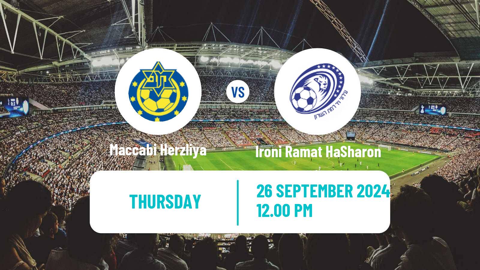 Soccer Israeli Liga Leumit Maccabi Herzliya - Ironi Ramat HaSharon