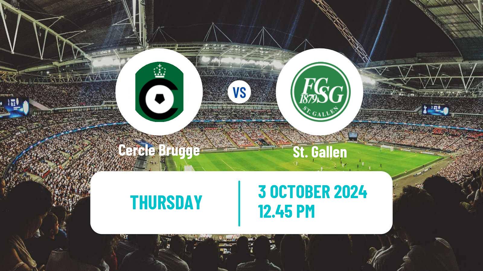 Soccer UEFA Europa Conference League Cercle Brugge - St. Gallen