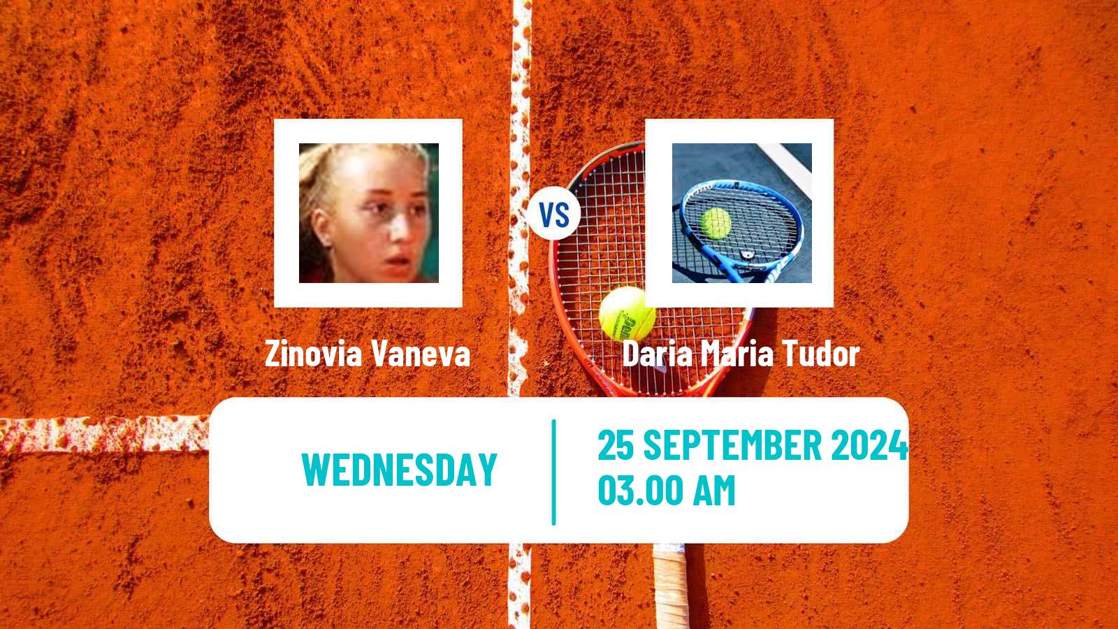 Tennis ITF W15 Varna Women Zinovia Vaneva - Daria Maria Tudor