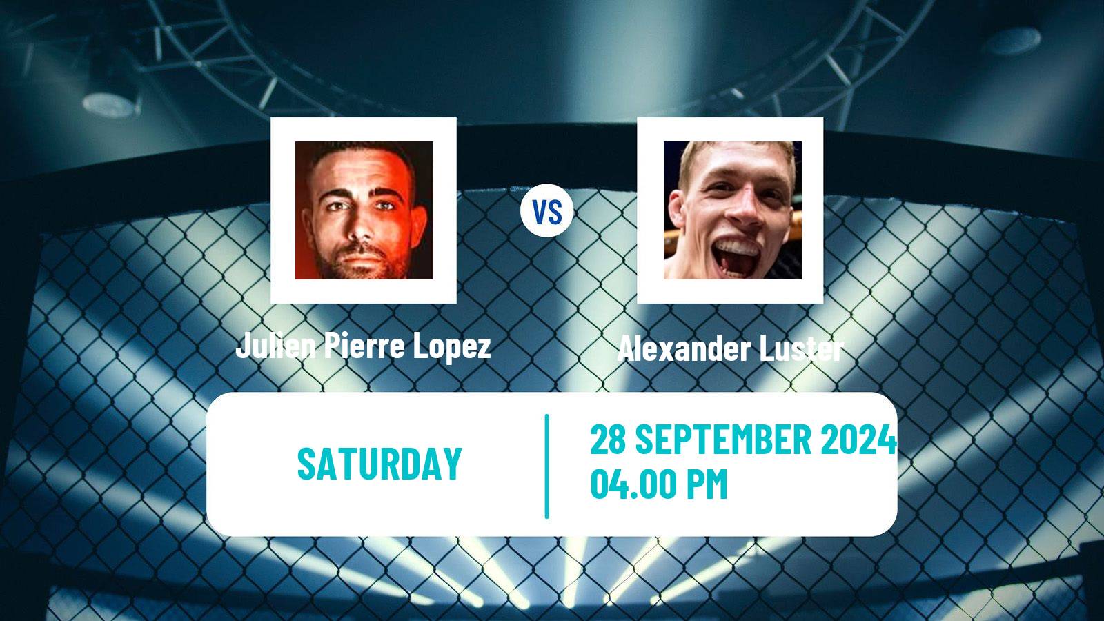 MMA Bantamweight Pfl Men Julien Pierre Lopez - Alexander Luster