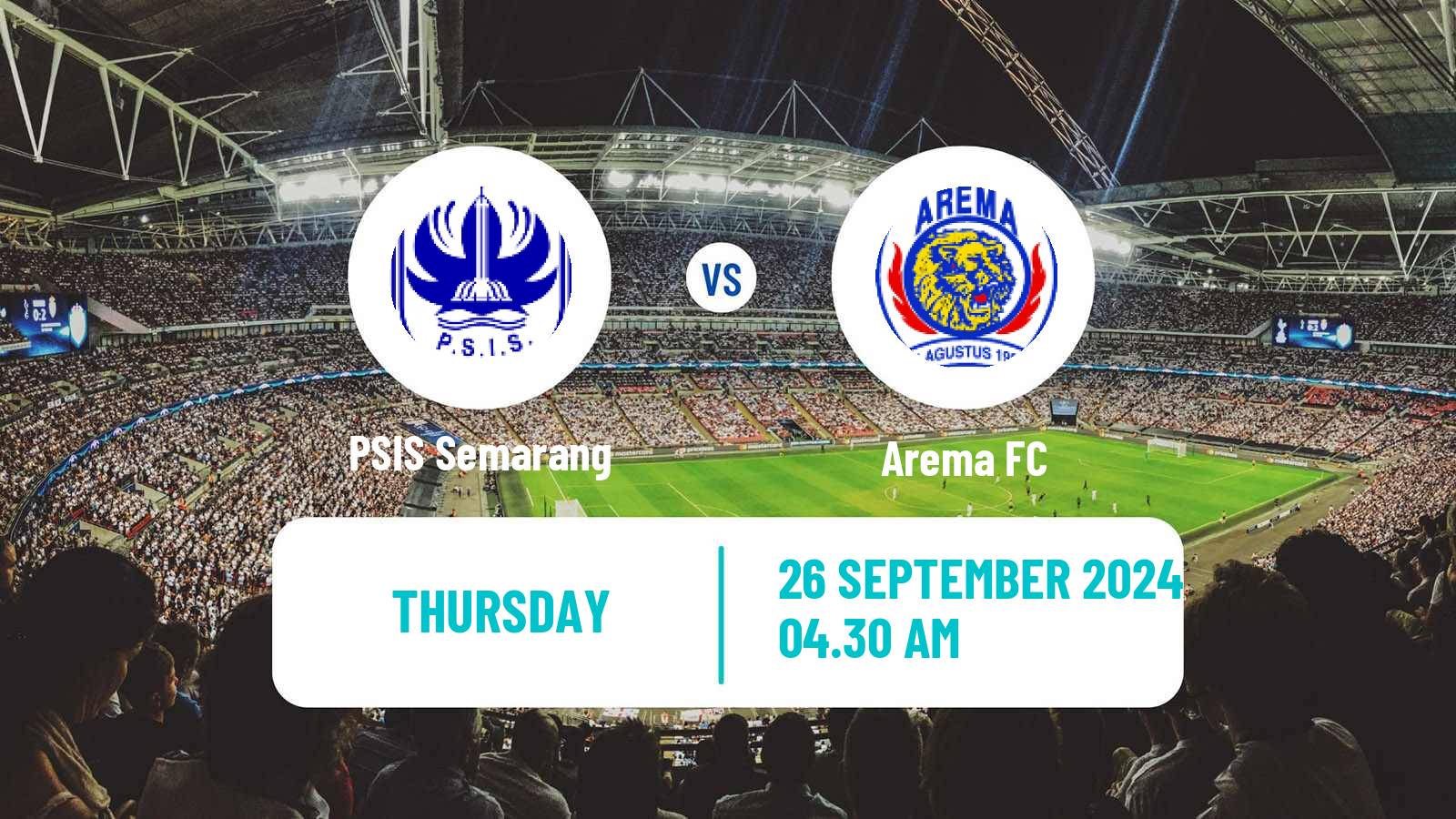 Soccer Indonesian Liga 1 PSIS Semarang - Arema