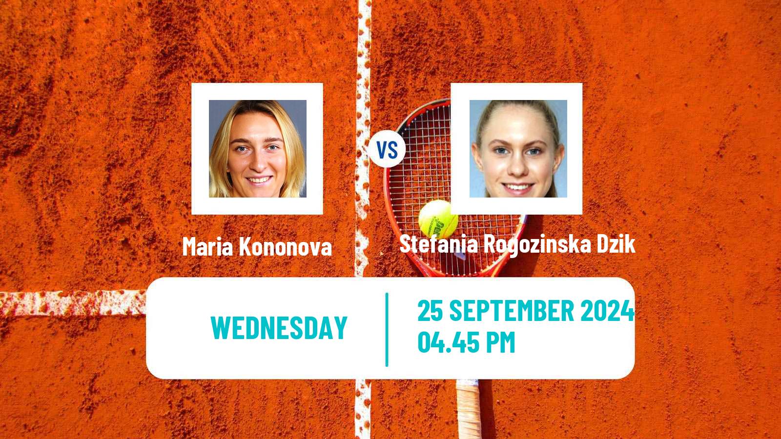 Tennis ITF W75 Templeton Ca Women Maria Kononova - Stefania Rogozinska Dzik