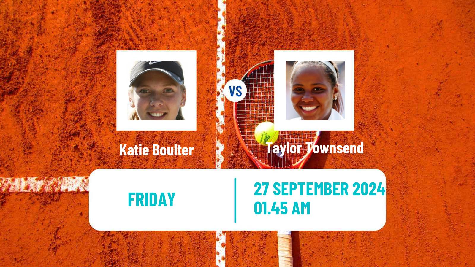 Tennis WTA Beijing Katie Boulter - Taylor Townsend