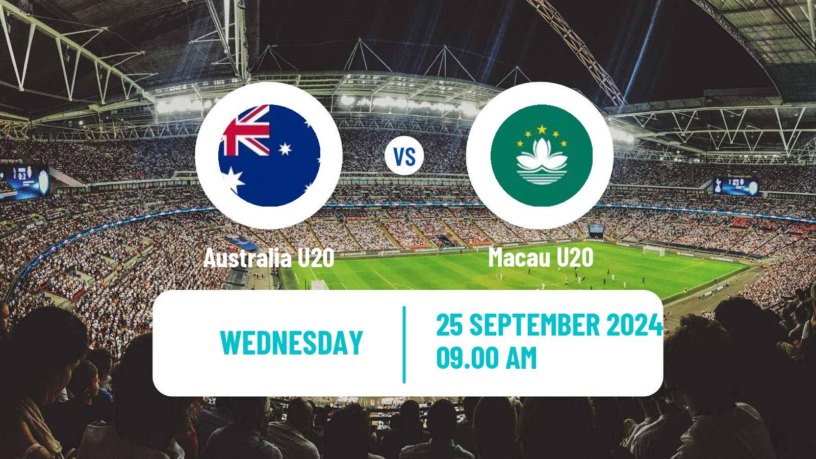 Soccer AFC Championship U20 Australia U20 - Macau U20