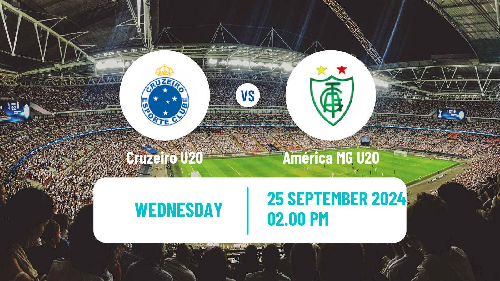 Soccer Brazilian Mineiro U20 Cruzeiro U20 - América MG U20