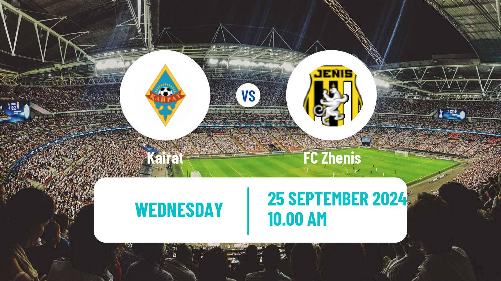 Soccer Kazakh League Cup Kairat - Zhenis