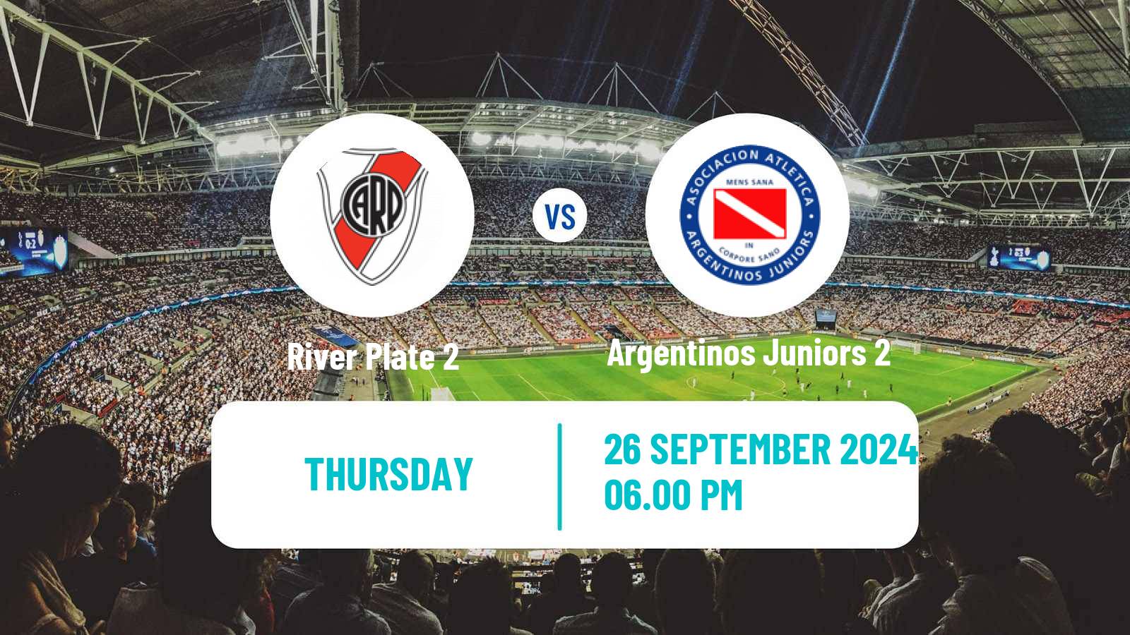 Soccer Argentinian Reserve League River Plate 2 - Argentinos Juniors 2