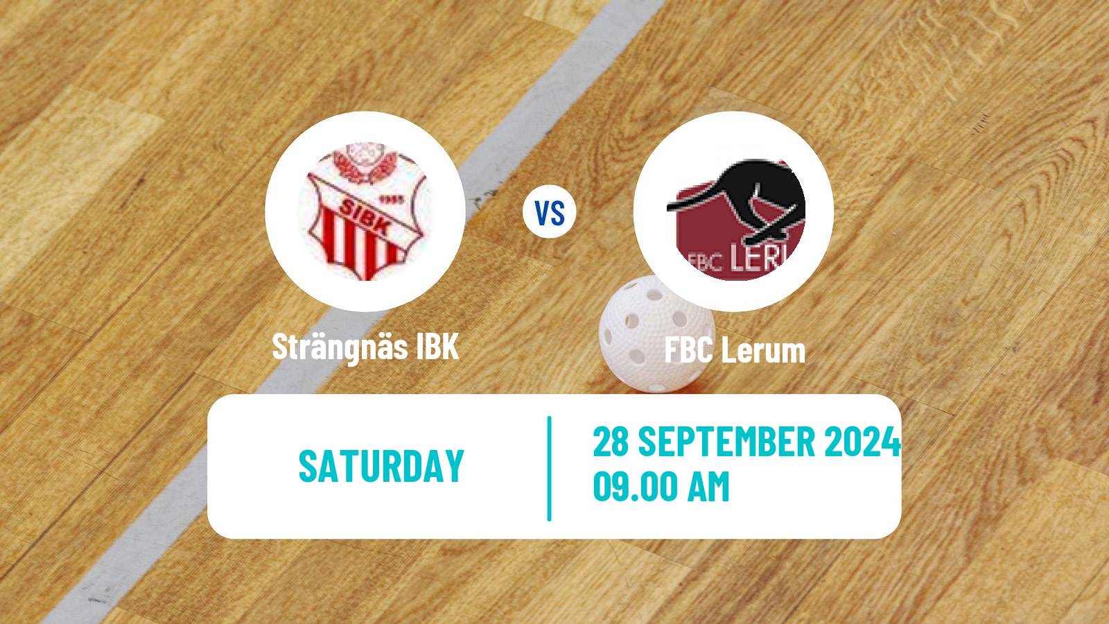 Floorball Swedish Allsvenskan Floorball Strängnäs IBK - Lerum