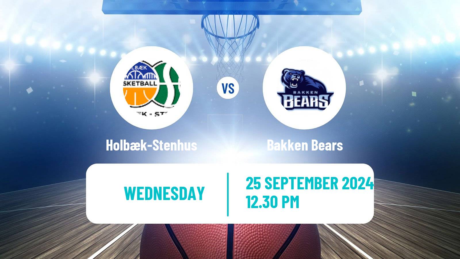 Basketball Danish Basketligaen Holbæk-Stenhus - Bakken Bears