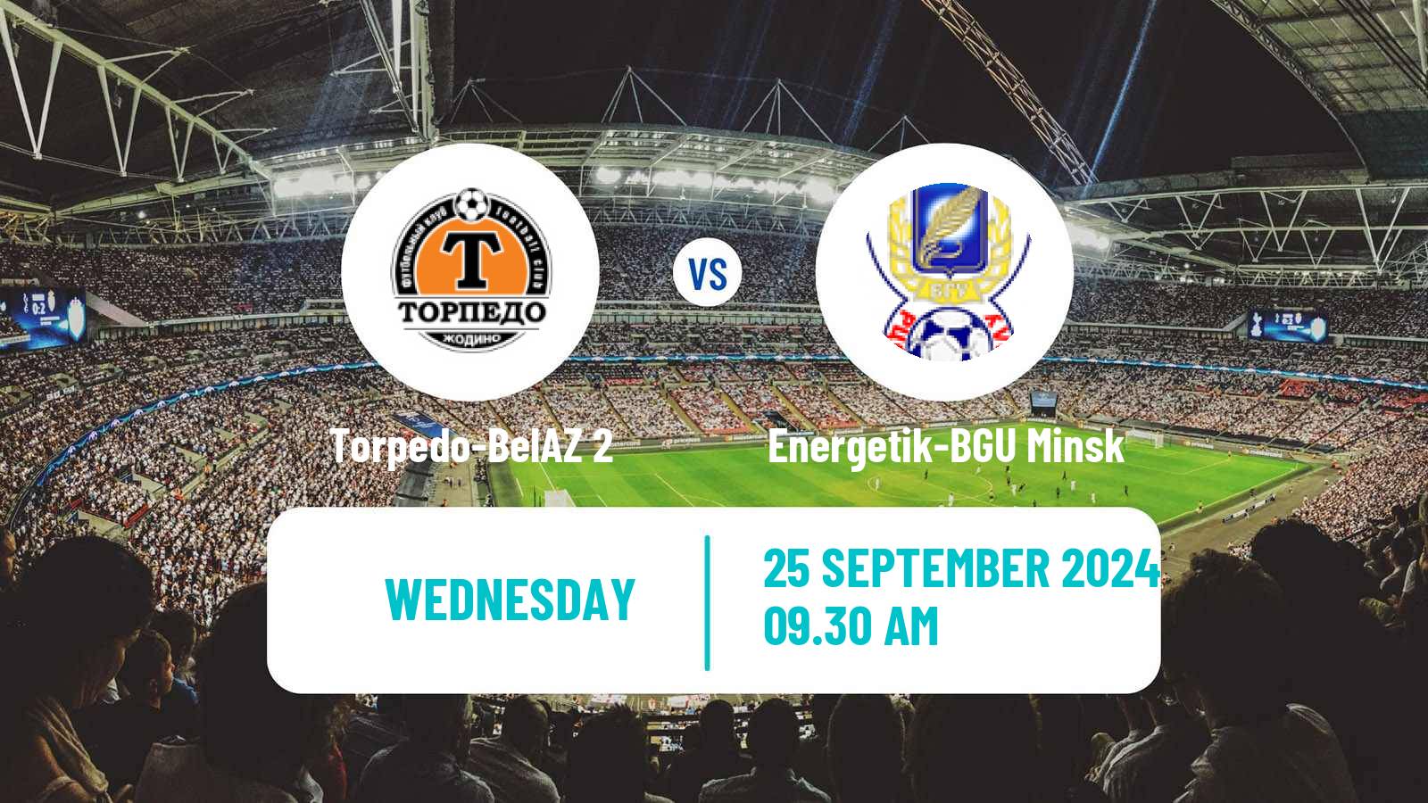 Soccer Belarusian Pershaya Liga Torpedo-BelAZ 2 - Energetik-BGU Minsk