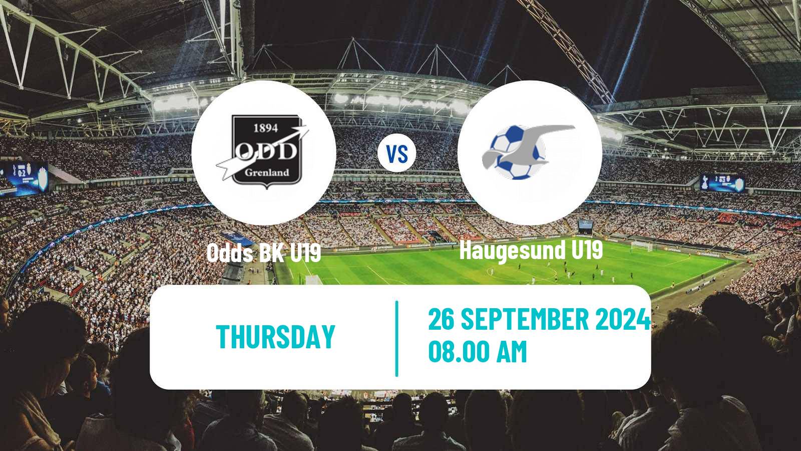 Soccer Norwegian Nasjonal U19 CL Odd U19 - Haugesund U19