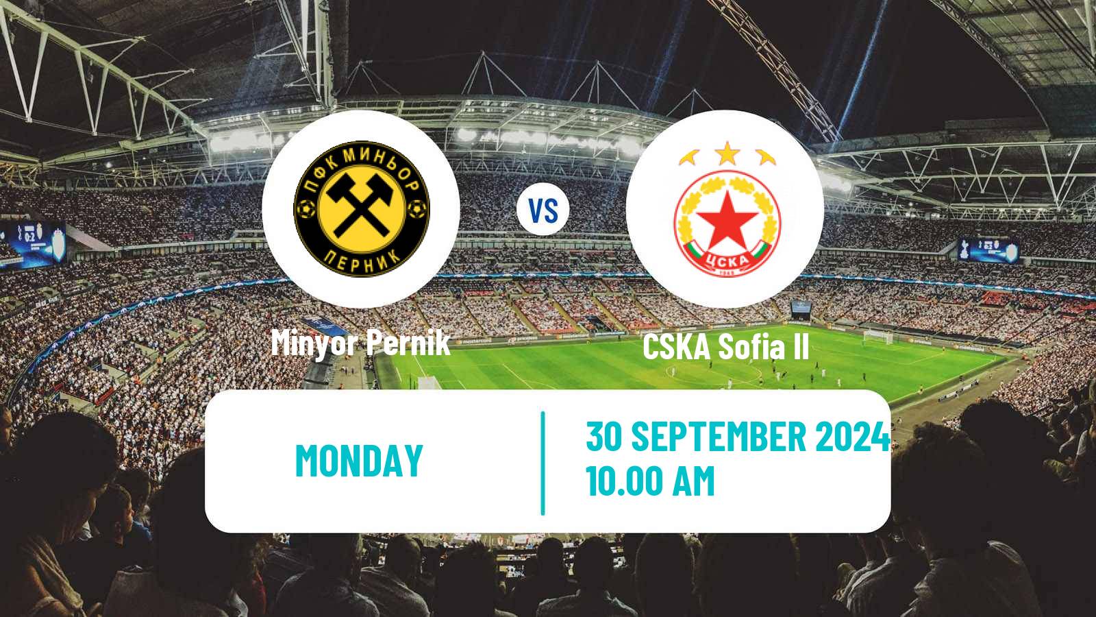 Soccer Bulgarian Vtora Liga Minyor Pernik - CSKA Sofia II