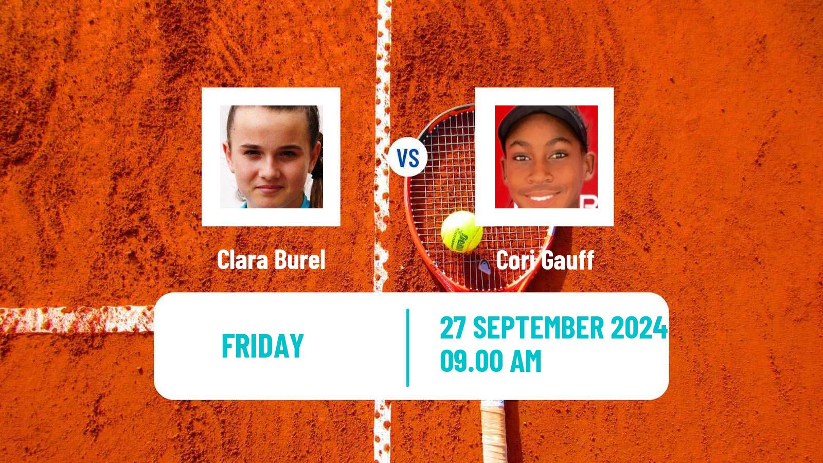 Tennis WTA Beijing Clara Burel - Cori Gauff