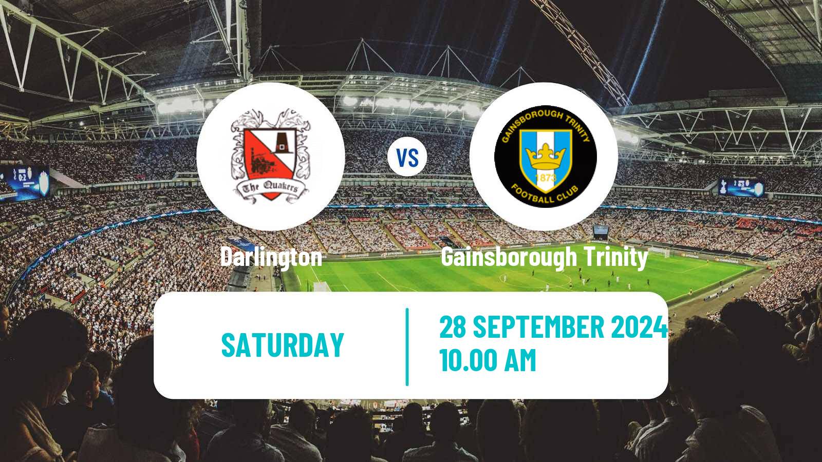 Soccer English FA Cup Darlington - Gainsborough Trinity