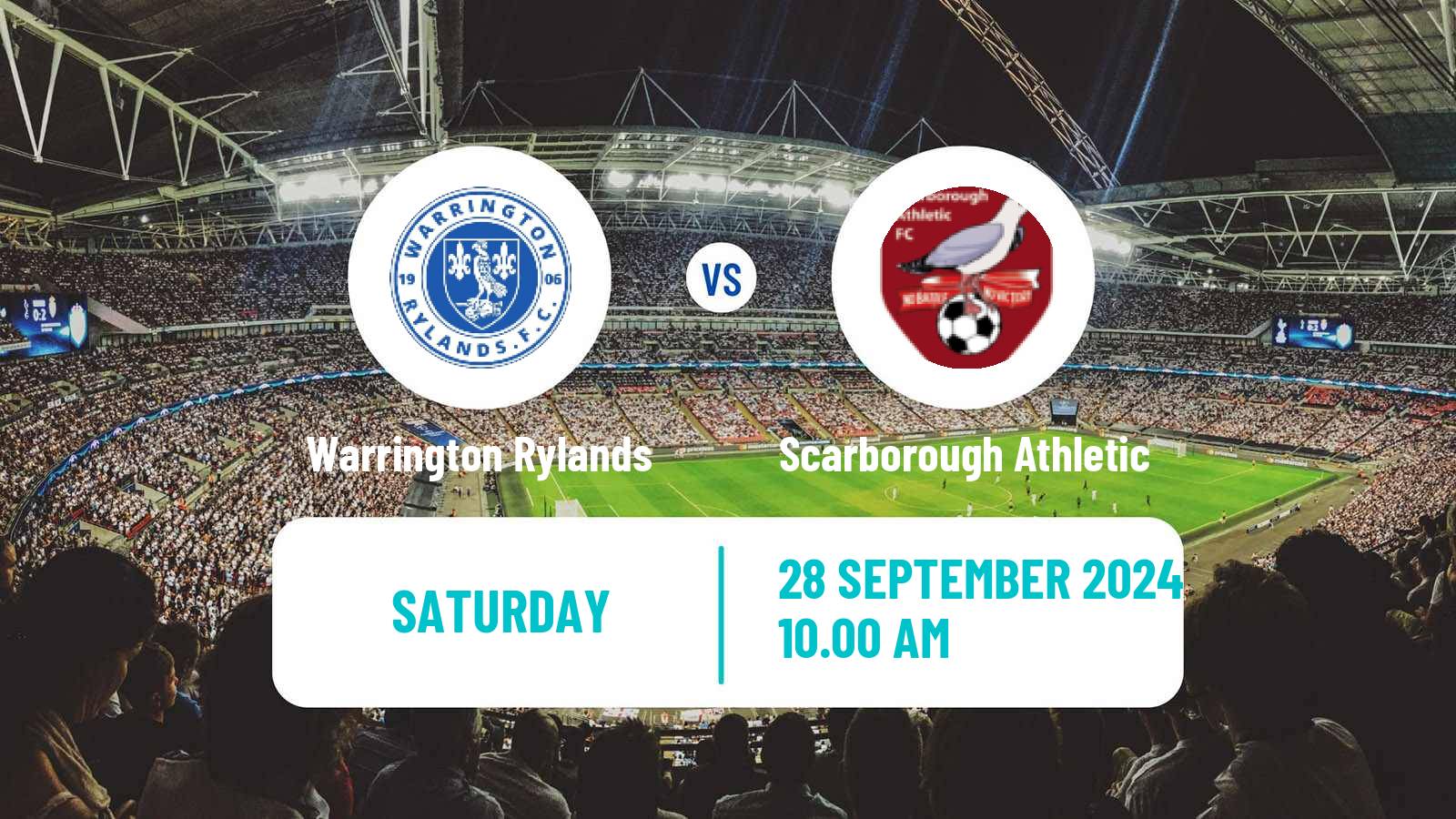 Soccer English FA Cup Warrington Rylands - Scarborough Athletic