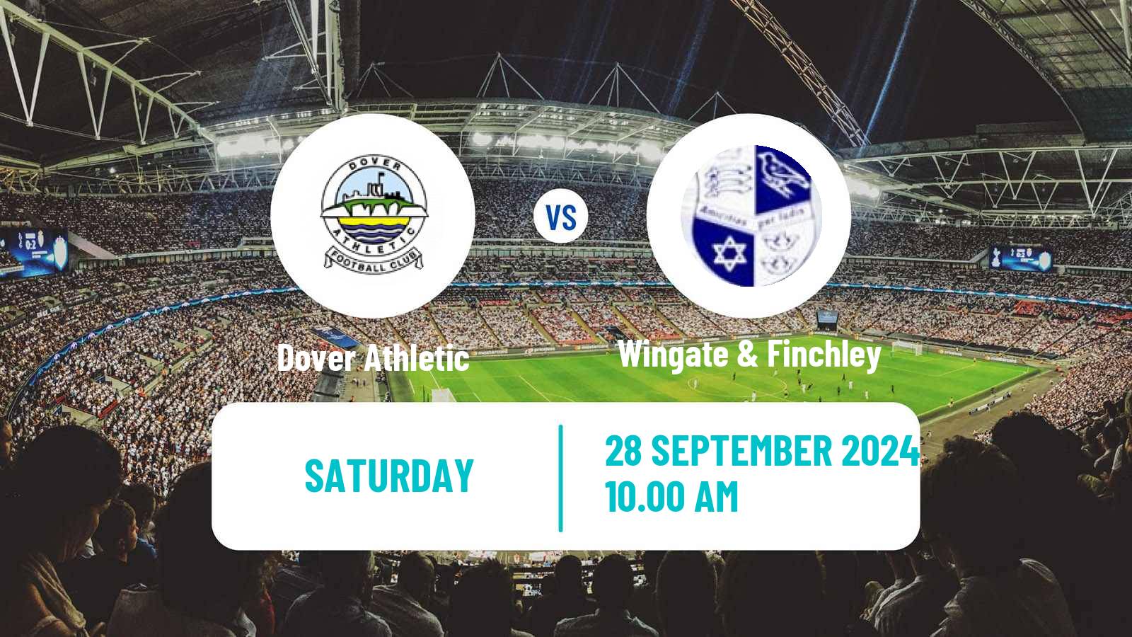 Soccer English Isthmian League Premier Division Dover Athletic - Wingate & Finchley