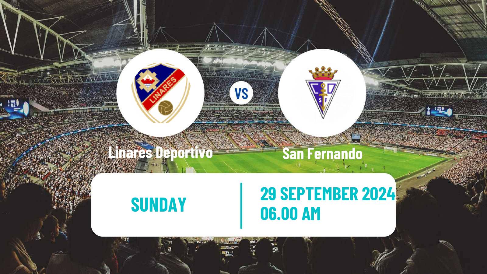 Soccer Spanish Segunda RFEF - Group 4 Linares Deportivo - San Fernando